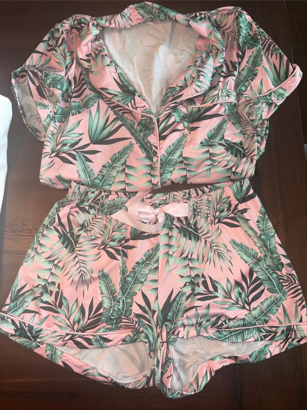 Women’s Tropical Leaf PJ Set